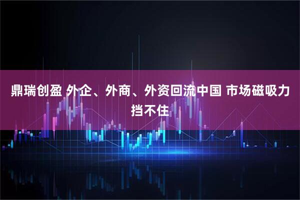 鼎瑞创盈 外企、外商、外资回流中国 市场磁吸力挡不住