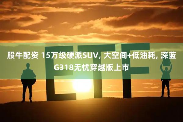股牛配资 15万级硬派SUV, 大空间+低油耗, 深蓝G318无忧穿越版上市
